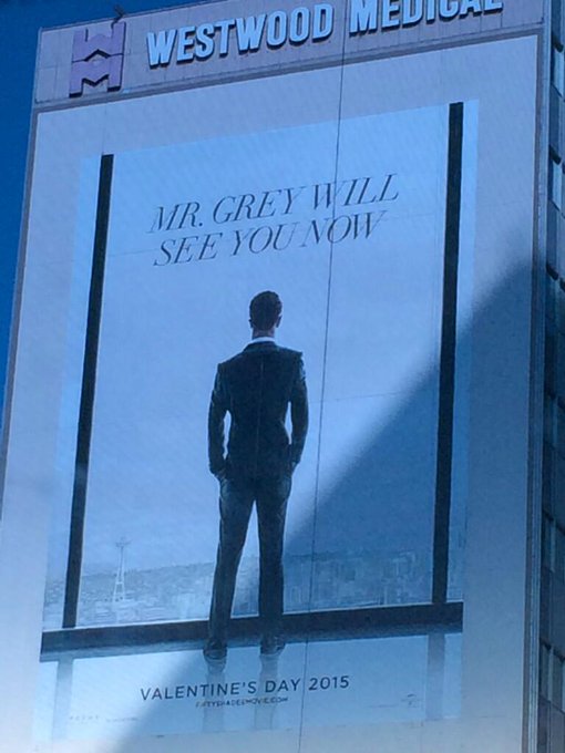 I cannot wait!! Hanging up in #Westwood #FiftyShadesOfGrey http://t.co/Ai5zG6v4ZR