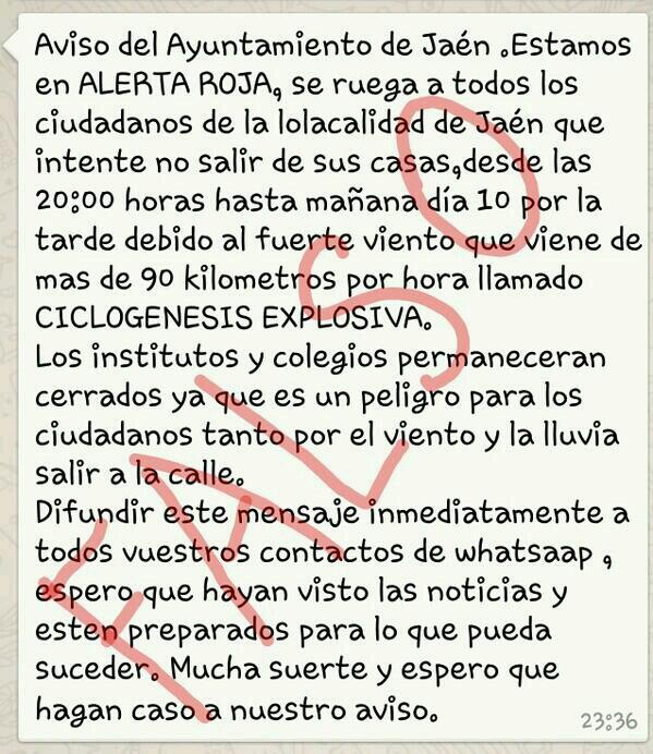 poyagordahorno's tweet photo. MAÑANA HAY CLASES TRABAJO Y DE TODO NO AGAIS CASO A ESTE MENSAJE QUE SE DIFUNDE EN REDES ES UN #Bulo http://t.co/aA8H6pxL6i