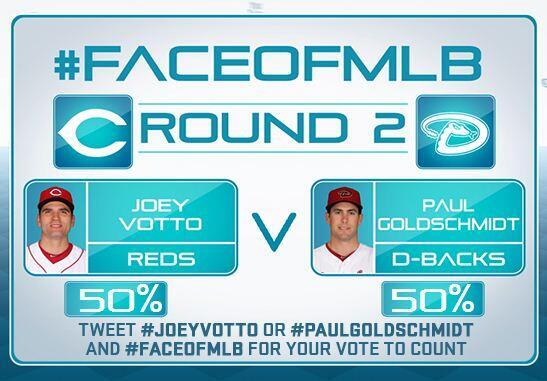 LosDbacks's tweet photo. ¡Sigan votando por #PaulGoldschmidt en el concurso de #FaceOfMLB! ¡Retuitea para apoyar a Paul! http://t.co/V78ndOoNzn