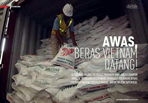 Pemerintah merancang cara agar masalah impor beras tidak meledak  @majalah_detik de.tk/6wOjrz
