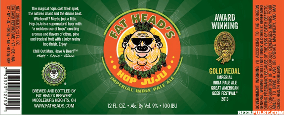 .<a href="/FatHeadsBeer/">Fat Head's Brewery</a> Hop JuJu Imperial IPA, 2013 GABF Gold Medalist, hits market in 2 wks

beerpulse.com/2014/02/fat-he… #OHbeer