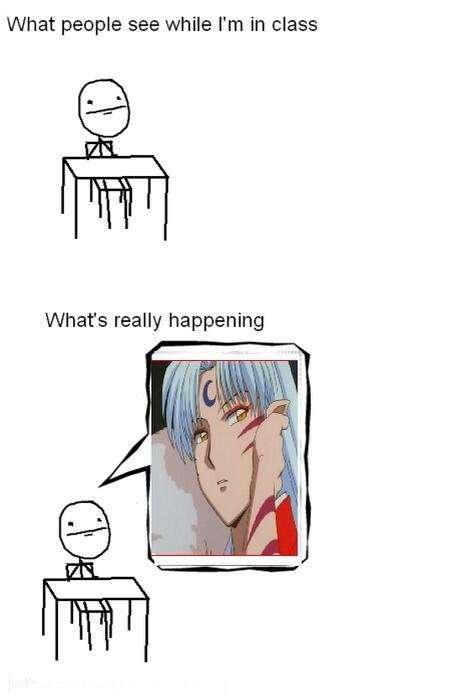 tessmitch99's tweet photo. This is so me!! XD #sesshomaru #inuyasha #funny #me #true #class http://t.co/K9DLcJYyrJ