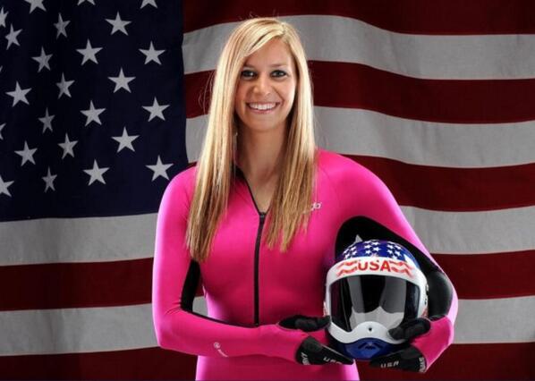 SochiBabeWatch's tweet photo. Skeleton athlete Noelle Pikus-Pace of the USA 😜 @noellepikuspace #Sochi2014BabeSpotter http://t.co/gxlOVr65N9