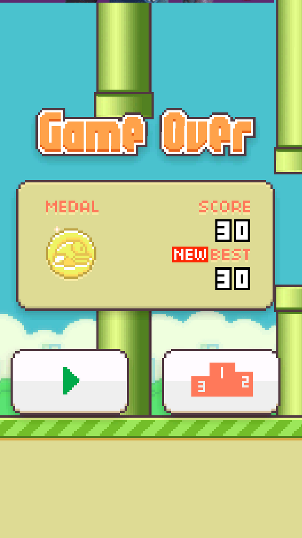 Dougdesautels's tweet photo. Started playing this damn game last night haha my high score. Whats your best? #flappybird  #flappybirdproblems http://t.co/MHSxmthLZN