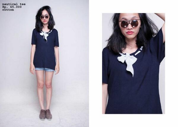daily_wardrobe's tweet image. NAUTICAL TEE | 45K | SMS 085743756686 | #jualsecond