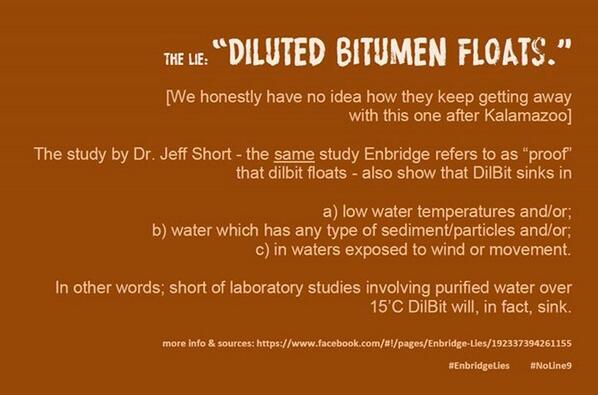 @Enbridge 'Real' science like this? #EnbridgeLies #cdnpoli #tarsands #safety #science