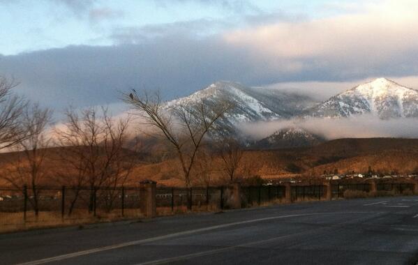Gorgeous view this morning of the Sierra ridge. New snow and a holiday weekend - welcome outdoor lovers!