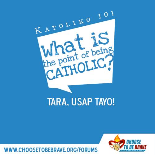 choosebrave's tweet photo. So bakit ka nga ba Katoliko? Click mo ang link na 'to at...tara, usap tayo: 
http://t.co/X3enO9Q76R
#Choosetobebrave http://t.co/CRSLGg9EFE