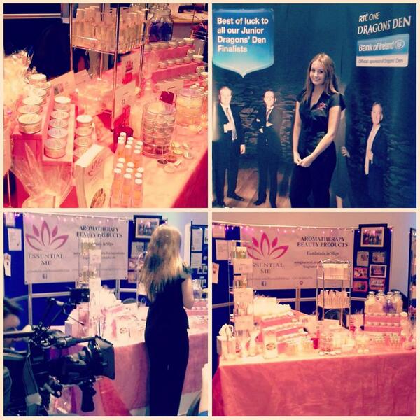 EssentialMeSO's tweet image. This year at Junior Dragons Den all ireland finals. #ddirl #essentialme #pink #beauty