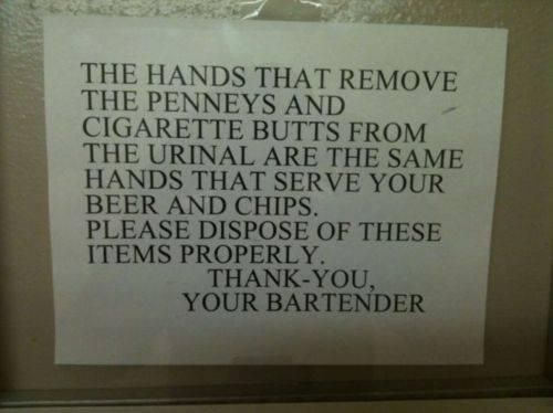An excellent sign! Treat your pub nicely people!