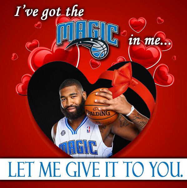 SoMagicBlog's tweet image. Need a #Valentine idea? Give your girl or guy a @Kyle_OQuinn card why don&apos;t ya. @Orlando_Magic #WeWillBeYourValentine