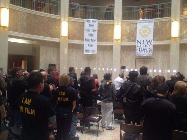 Crowd chants "This is what Film looks like!"