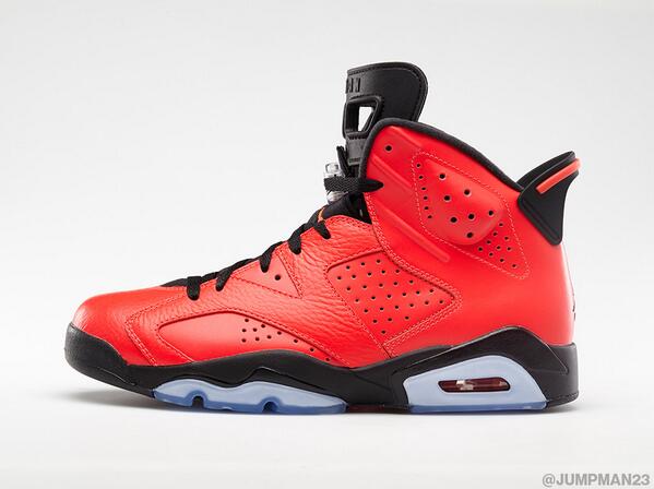 Jumpman23's tweet photo. An all 'Infrared 23' upper flips the script on this Air Jordan 6. Drops Saturday. More: http://t.co/aZtDkLLfHq http://t.co/iWeZfXRObB
