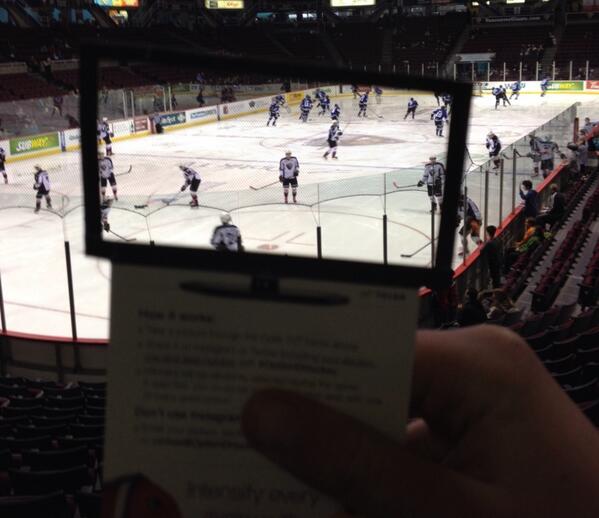 At Giants, section L, row 15, seat 2 #OptikHDHockey