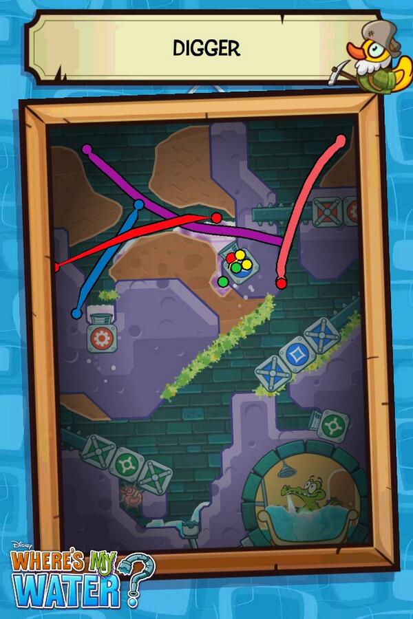 CB_Reader's tweet image. just made this photo while completing a level from Where’s My Water? Try and see what you can do!