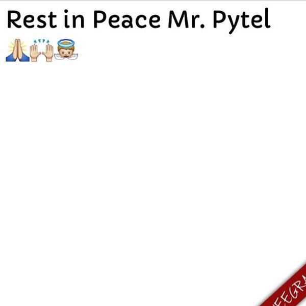___keilo's tweet image. R.I.P Mr. Pytel #Parcells