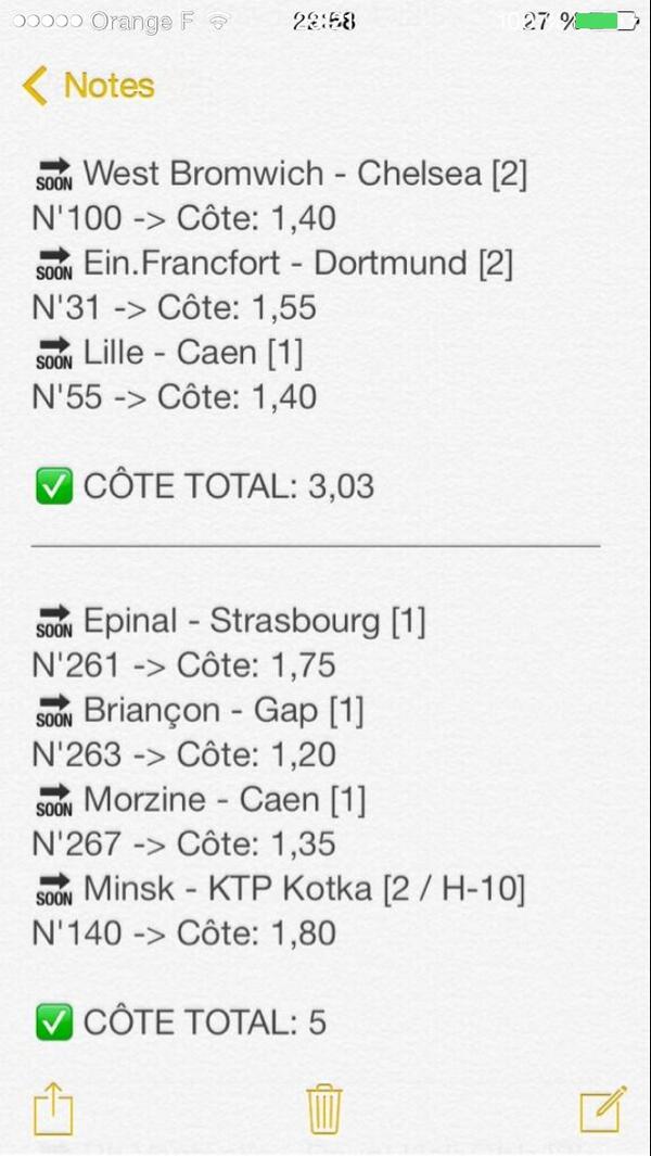 WPronos's tweet image. Désolé les pronos en retard les voilà ! Le dernier c'est Minsk 1 H-10. Demain on explose tout' WIIIN ' 🎋🎊😘Parions