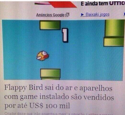 Flappy Bird é retirado do ar por seu criador