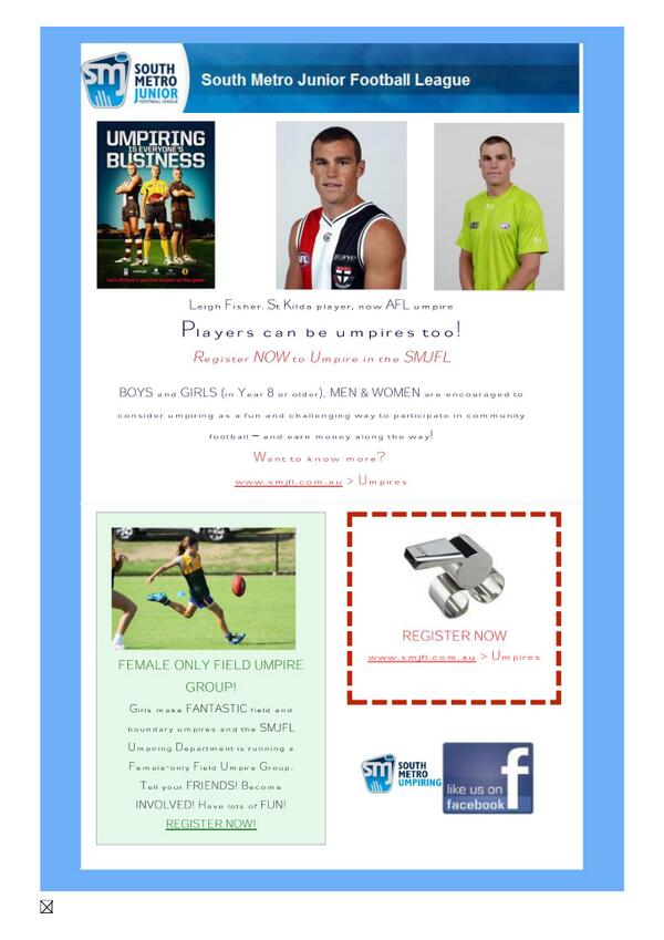 Interested in umpiring?