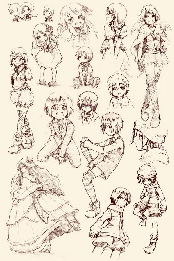 スケブまとめ2
#創作クラスタさんと繋がりたい 
#落書き好きさんと繋がりたい 