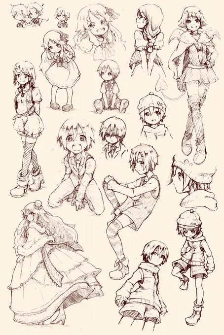 スケブまとめ2
#創作クラスタさんと繋がりたい 
#落書き好きさんと繋がりたい 