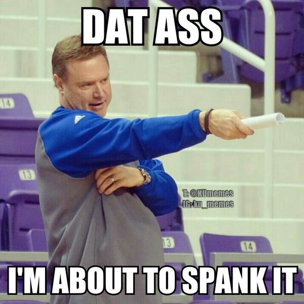 KUmemes's tweet photo. Jayhawk Time http://t.co/299bFPbRCS