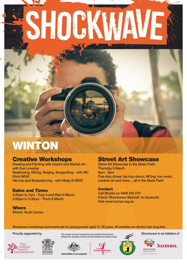 ShockFest's tweet image. Winton Shockwave workshops - are you ready?