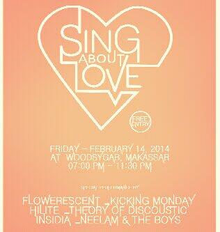 Our gigs, #SingAboutLove at Woodsygab, 14 Feb 2014 :))