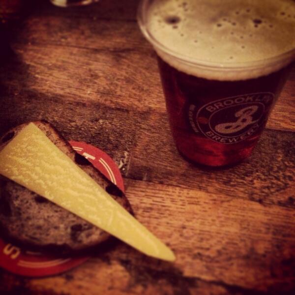 Man cannot live on beer and bread itself. On second thought, they probably can. <a href="/BrooklynBrewery/">Liam</a>