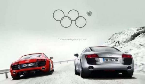 asbeck_marvin's tweet image. “@blickamabend: #Audi-Ad: «When four rings is all you need!» Fake, aber gut! #ringFail #sotchiproblems http://t.co/k8K0yVxWhw” 

#FB