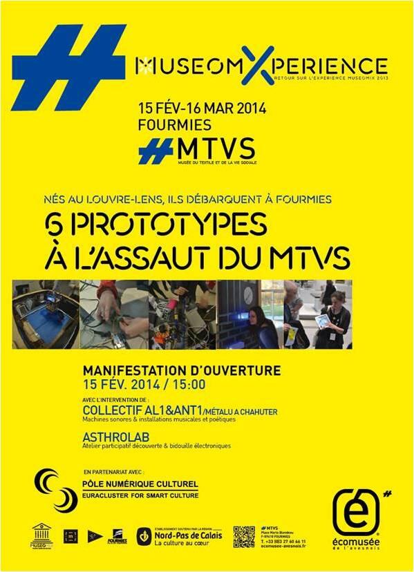 EcomuseAvesnois's tweet image. L’Écomusée de l'Avesnois vous attend ce SAMEDI 15 Février pour la présentation des prototypes #Muséomix Louvre-Lens!