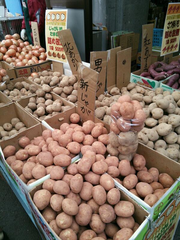 お野菜詰め放題は袋にたっぷり入れて500円！