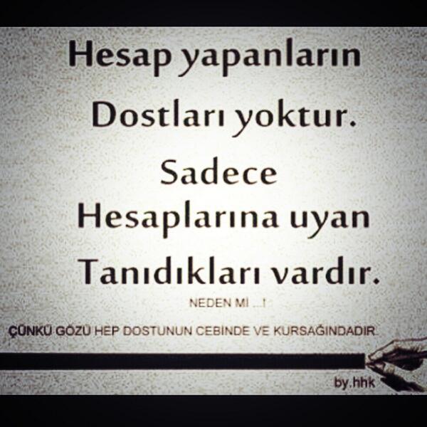 gulbenergen's tweet photo. Hesap yapanların dostları yoktur... http://t.co/fsqsn5pZWP