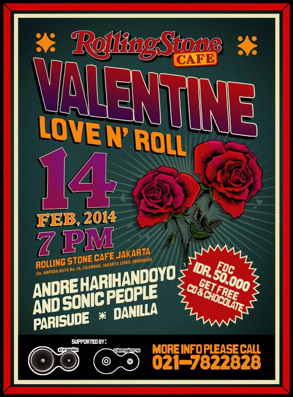 ♥ Valentine Love N Roll ! Feb 14th, 7pm at @RSCafeINA with performance by <a href="/AHSPmusic/">AHSP Music</a> , <a href="/parisude/">Parisude</a> &amp; <a href="/danillajpr/">DANILLA</a>