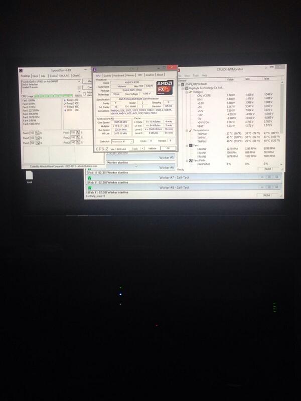 Benjamin_Snell's tweet image. Overclocking the night away.