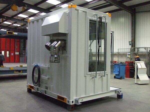 BootleContainer's tweet image. View from the rear of the new build 10&apos; control cabin @BootleContainer #controlcabin #offshorecontainer #workshops