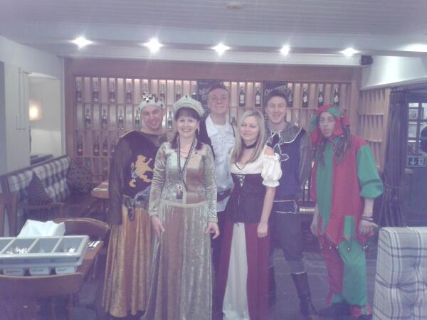 Staff <a href="/PretenderYoung/">The Young Pretender</a> looking great in their costumes
#kingslanding