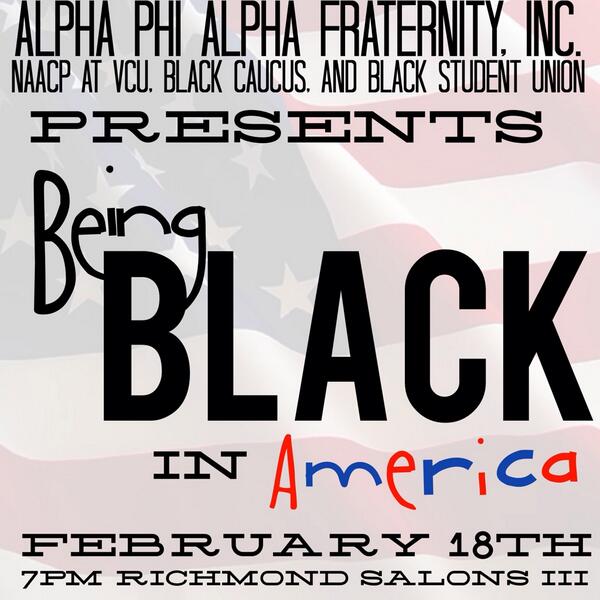 What does it really mean to be black in America? February 18 @ 7pm