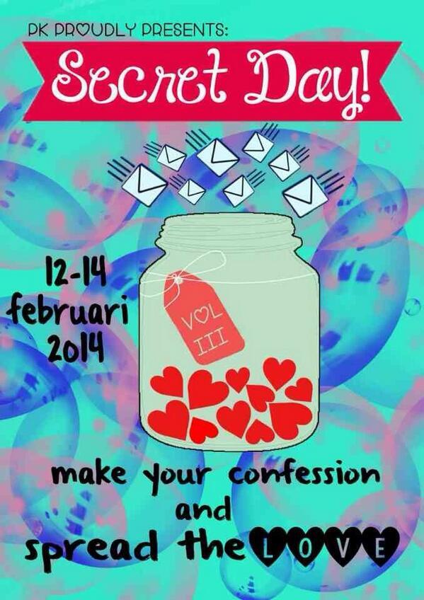 kapan lg bisa diem diem ngungkapin perasaan kalian mblo SECRET DAY Vol III "Make Your Confession And Spread The Love"
