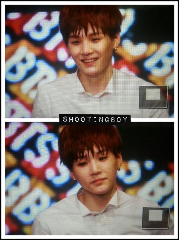 140211 쇼케이스 슈가 #윤기 #와이셔츠씹덕