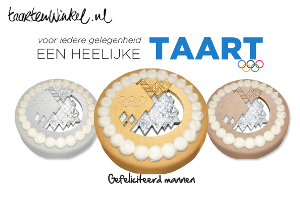 Taartenwinkel's tweet photo. Ook een gouden prestatie geleverd? #gouden medaille #taart. http://t.co/QKf99o3A1j
