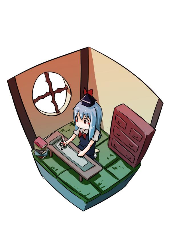 上白沢慧音 「けいね ベネット風 #深夜の真剣お絵描き60分一本勝負 」|はしろのイラスト