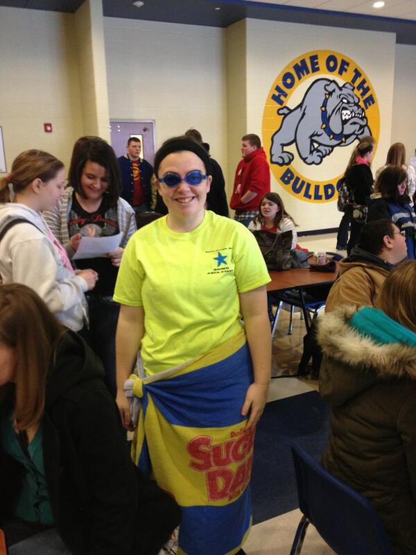 EBuchFCCLA's tweet image. twitterless Alisha representing her fave STAR Event @NationalFCCLA #specialolympics #interpersonalcomm #FCCLAWeek