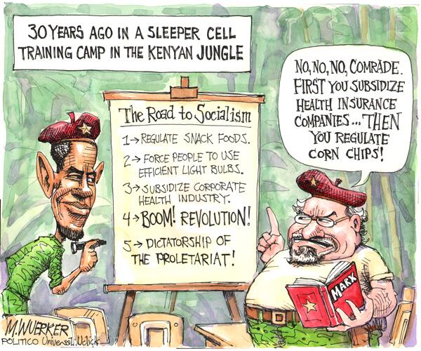 politico's tweet photo. .@wuerker's latest: The road to socialism http://t.co/c0UM9DpIX7 http://t.co/6bbbKXZEgg