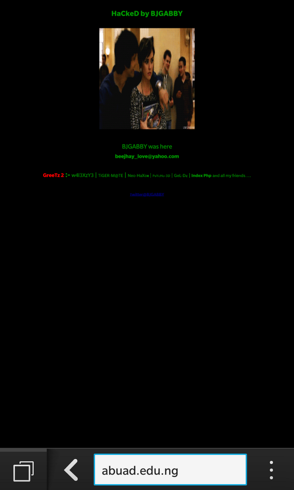 BrosYomi's tweet photo. Afe babalola university's website hacked!!! Fucking dope!!Visit http://t.co/LOnRyRUvrl . #abuad #9ja #uni #dope #Omg http://t.co/nxhJ0GBjrt