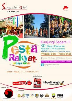 #LoopiesEvent Pesta Rakyat Budaya Sunda <a href="/ngamumulesunda/">Pesta Rakyat Sunda</a> from Sanggar Seni 12 Juli Ikopin 25-27 Feb @ Kampus Ikopin