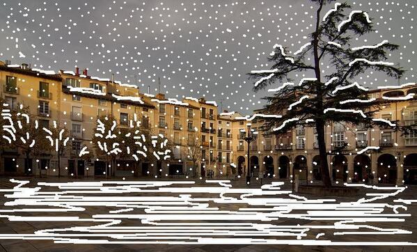 macasill's tweet photo. Espectacular imagen de la nevada de hoy. Quién dijo que en Logroño no cuaja? Los envidiosos dirán que es photoshop. http://t.co/ScSOjrsOjB