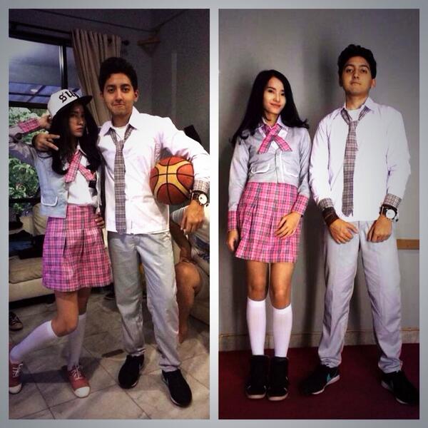 Aisyah_BKB's tweet photo. Foto casting @aaronashab @adilafitri dalam baju SMA @MIB_movie @alimensan http://t.co/w48t7mVz9B