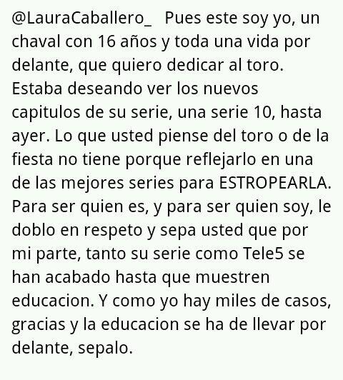 IvanGonzGarcia's tweet photo. Espero que al menos tengas educacion para leerlo y pensar @LauraCaballero_ http://t.co/6qKU8rYhRI