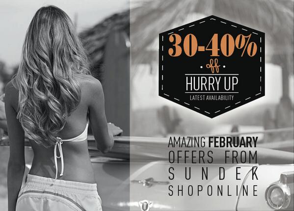 Sundek_official's tweet photo. HURRY UP! Amazing offers from @Sundek_official ! Up to 40% Off -  Don't miss it!  http://t.co/NCVo5pP3kE
#sundek http://t.co/kWdiA2levX